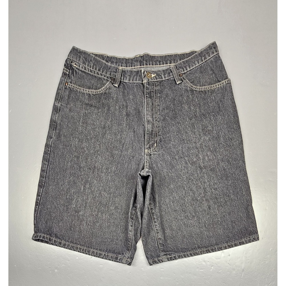 Polo Ralph Lauren Jean Shorts Mens 34 Vintage‎ Langley Black Denim Baggy Hip-Hop